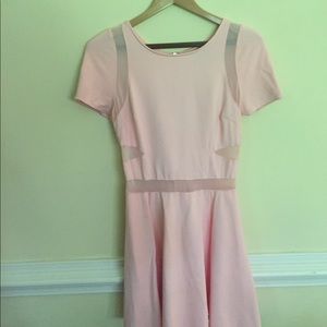 Pink skater dress
